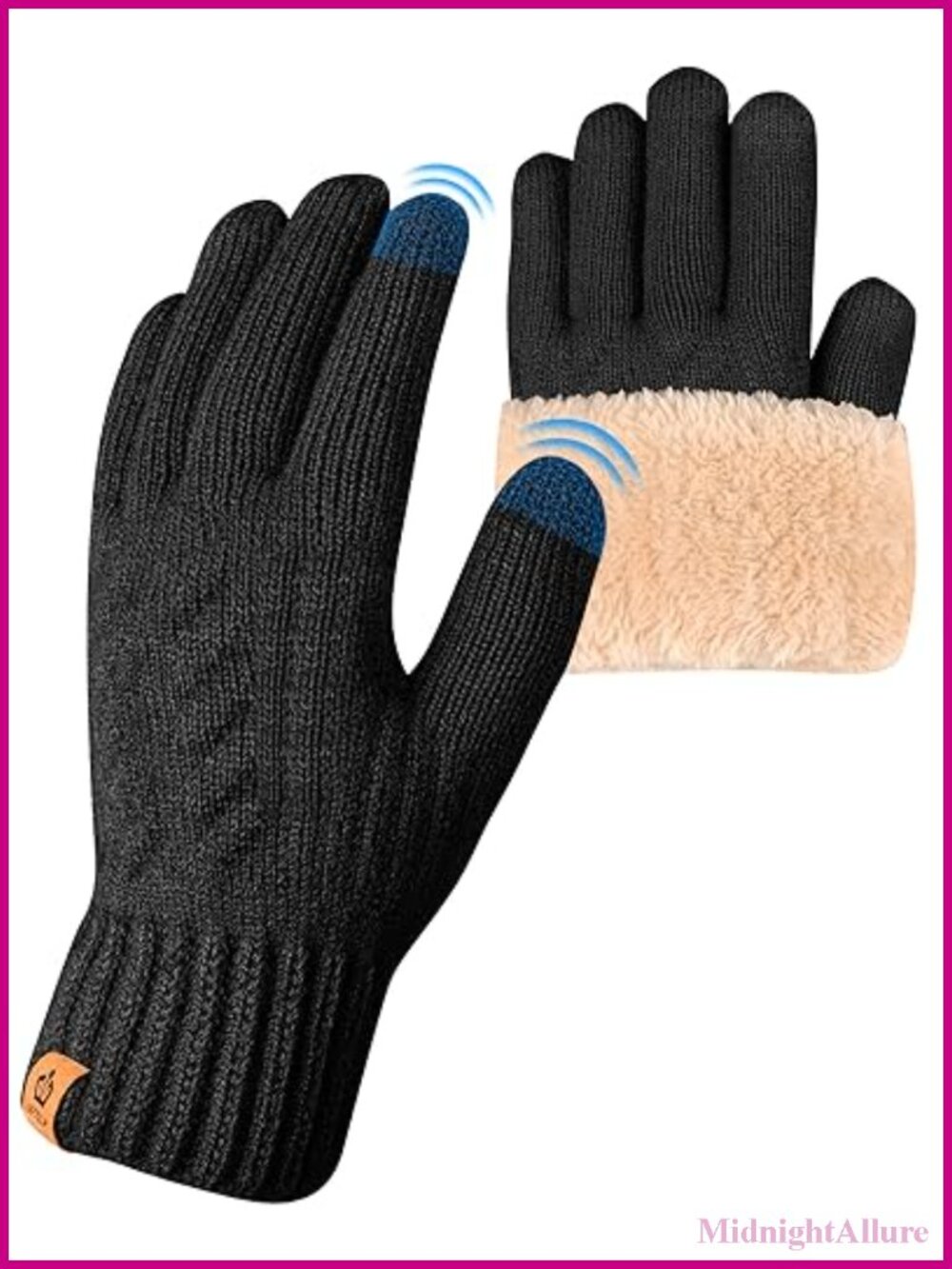 Thermal Winter Gloves Fleece Lining Touchscreen for Men Women Cold Weather
